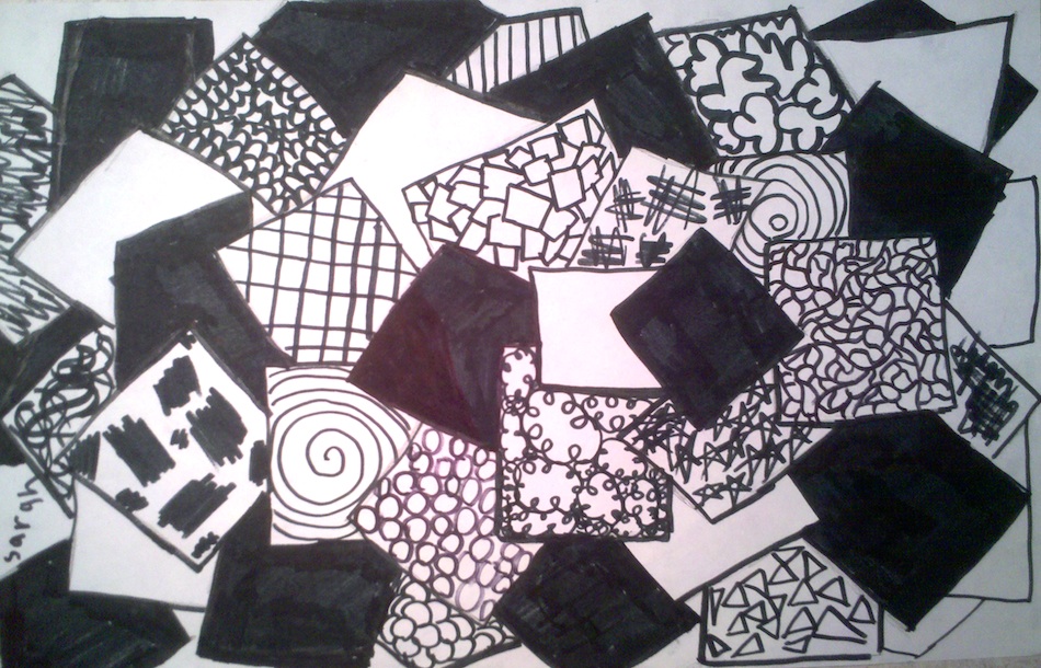 black blocks pattern