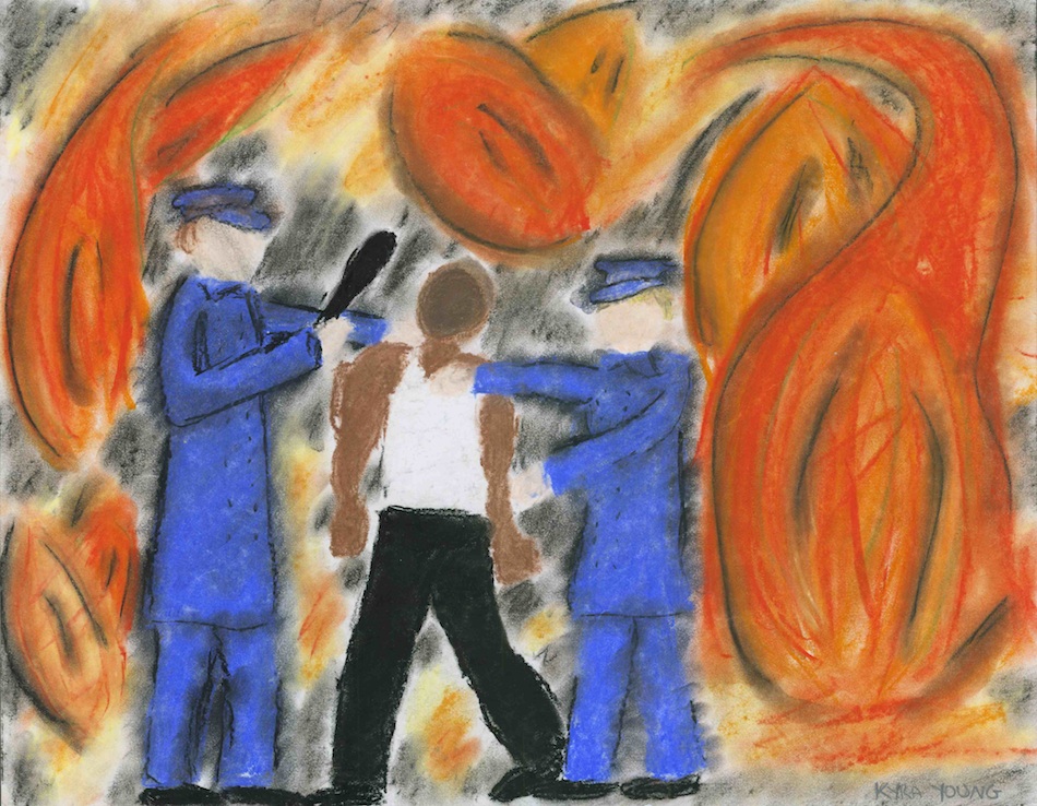Fiery Arrest Print