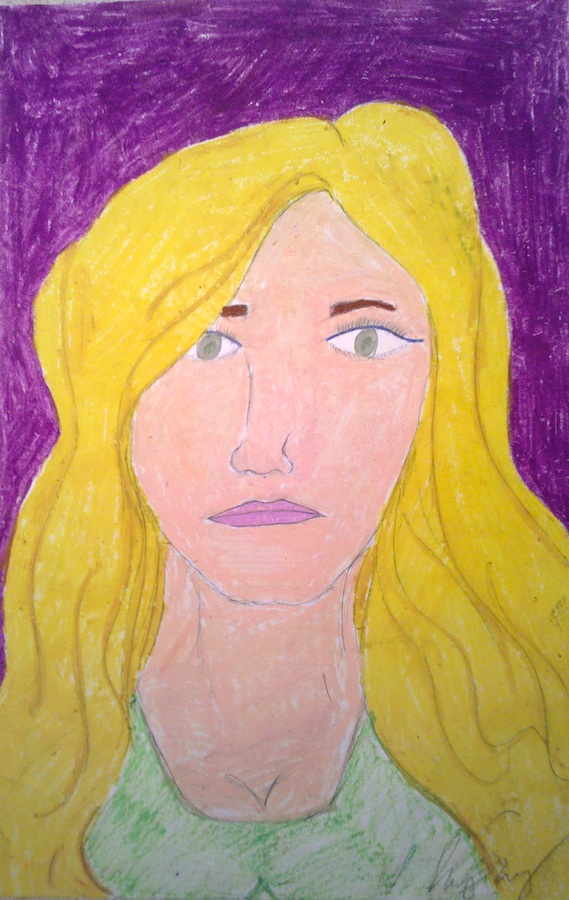 Self Portrait on Purple